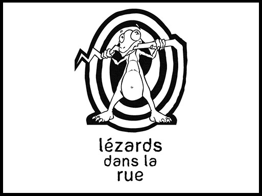 Lézards dans la rue